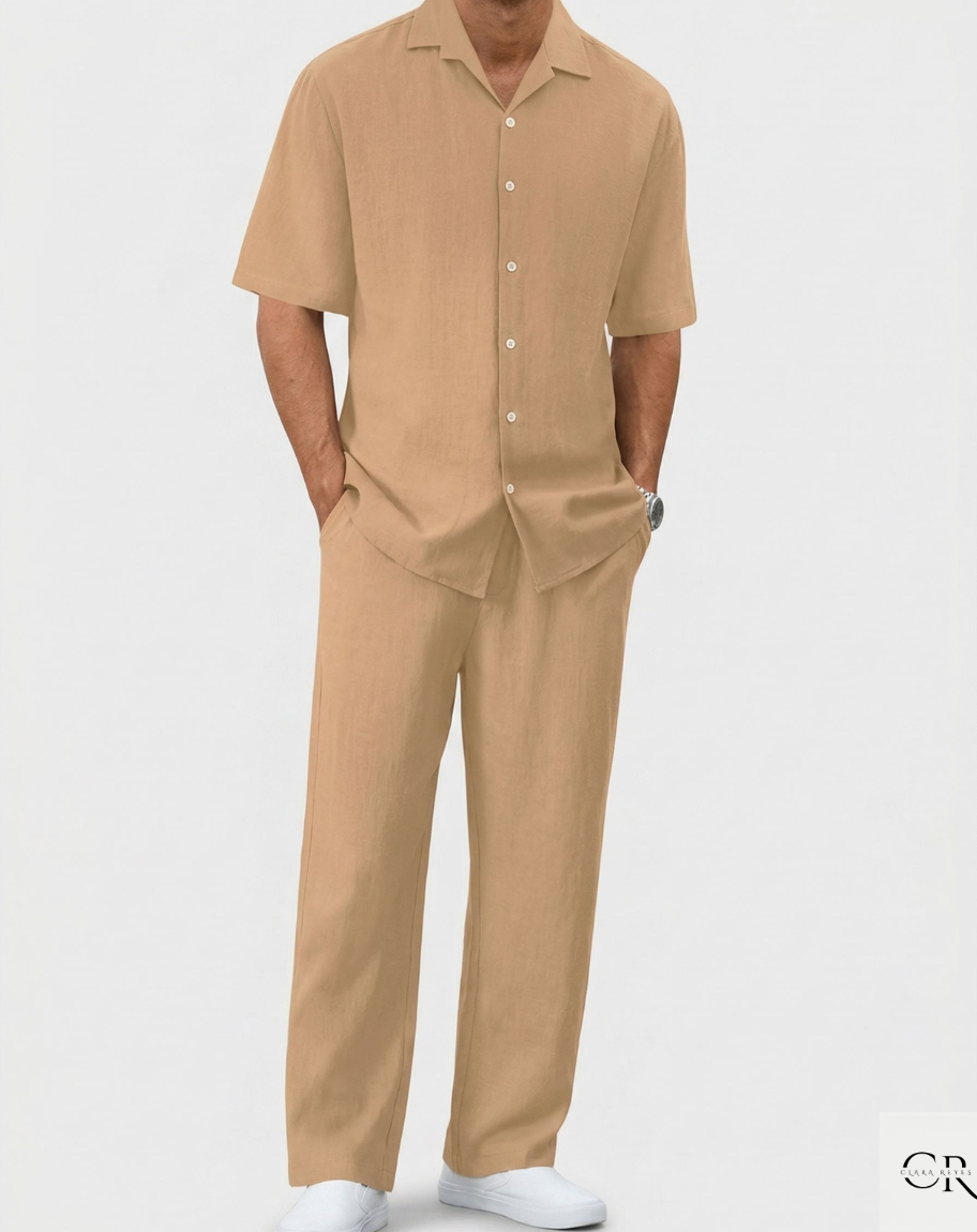 Conjunto Hombre efecto Lino